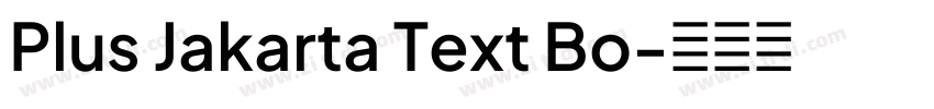 Plus Jakarta Text Bo字体转换